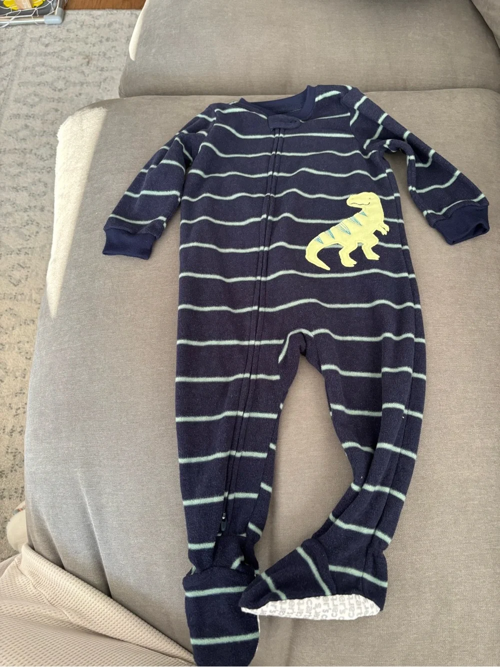 Carters Dino Fleece Footie Pajamas